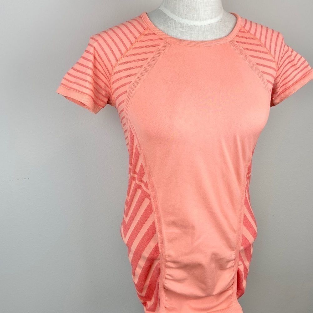 Athleta Fast Track Striped Workout Top - Picture 2 of 6